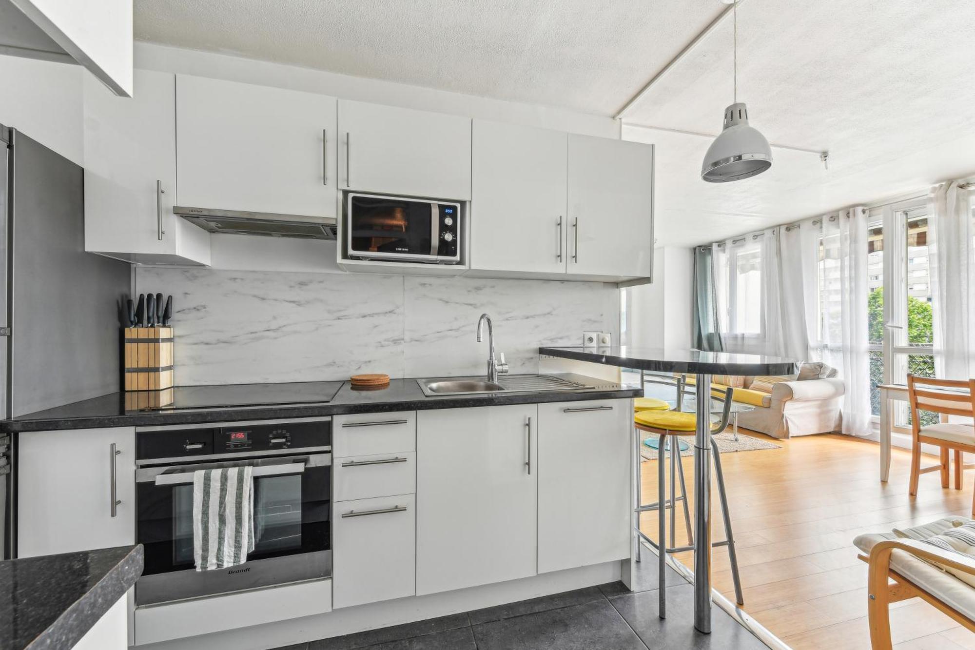 Chic And Comfortable Apart With Balcony Levallois-Perret Exteriér fotografie